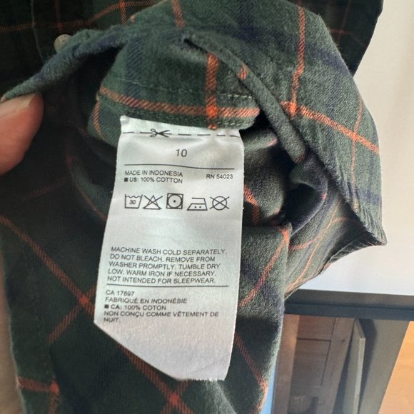 Janie and Jack Brushed Twill Plaid Shirt - Picture 5 of 5